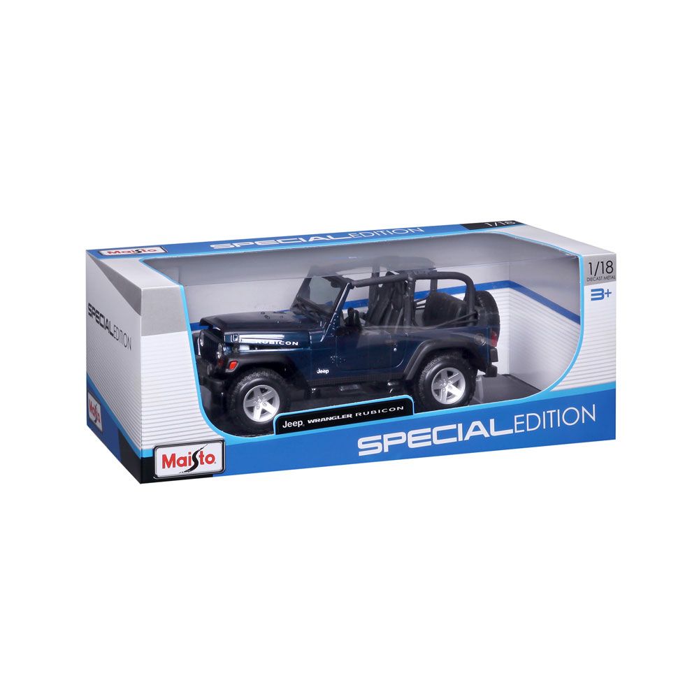 MAISTO SP EDITION Кола Jeep Wrangler Rubicon 1:18 синя