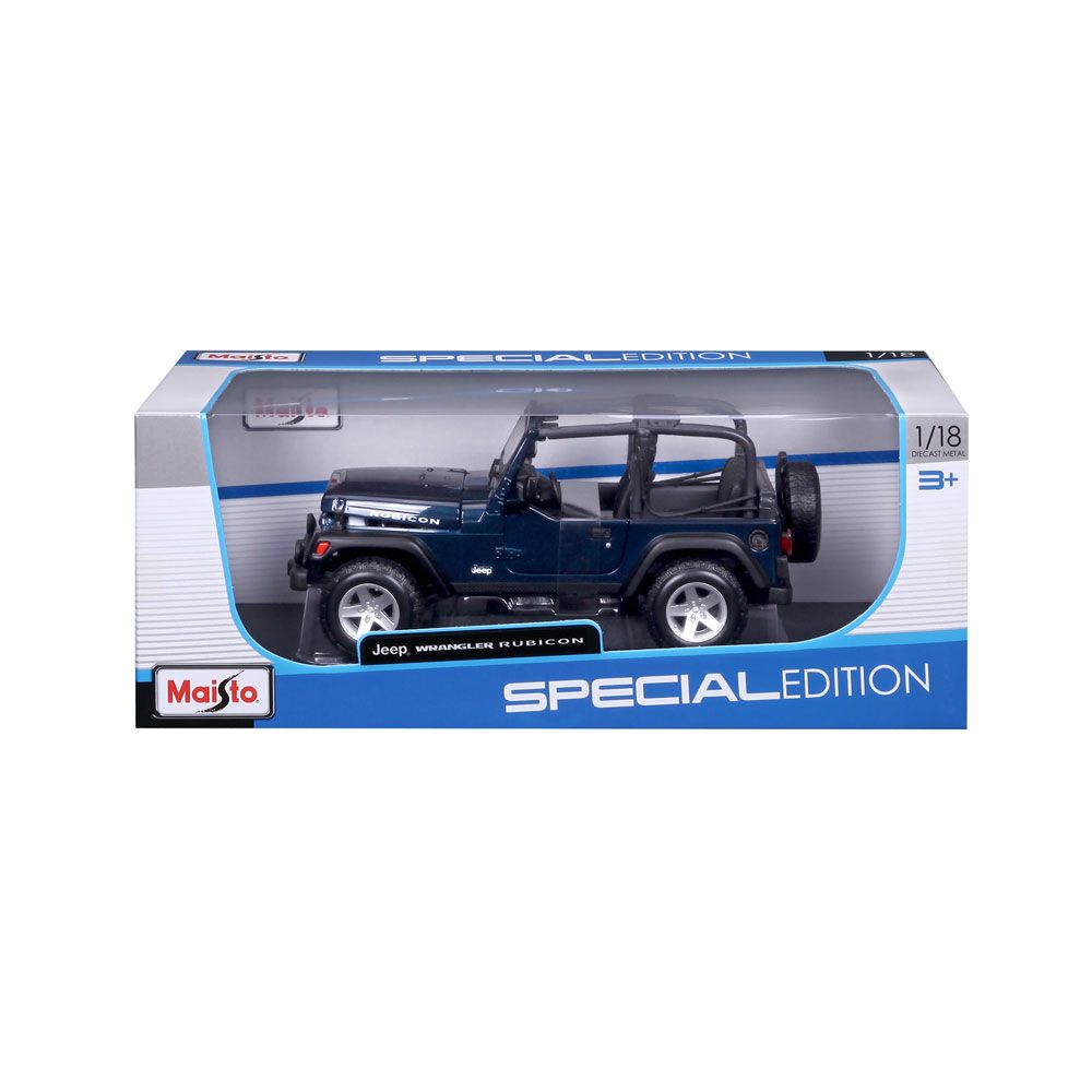 MAISTO SP EDITION Кола Jeep Wrangler Rubicon 1:18 синя