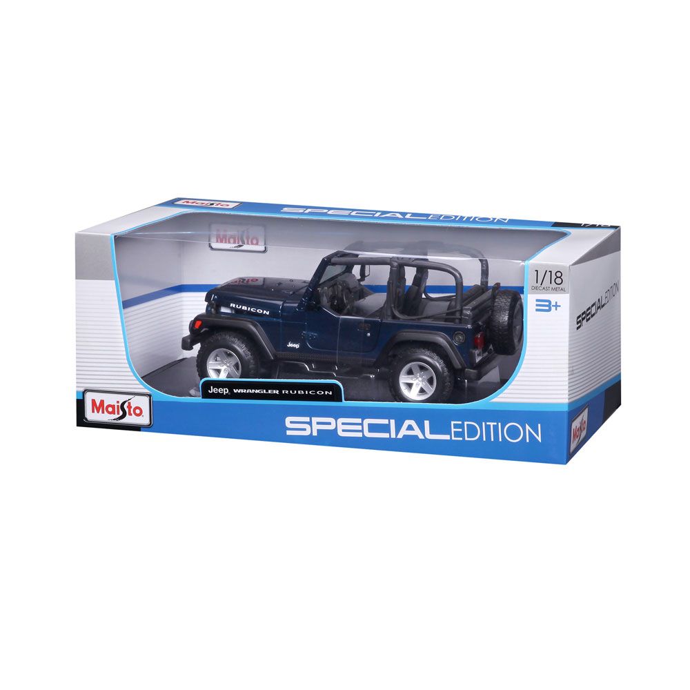 MAISTO SP EDITION Кола Jeep Wrangler Rubicon 1:18 синя