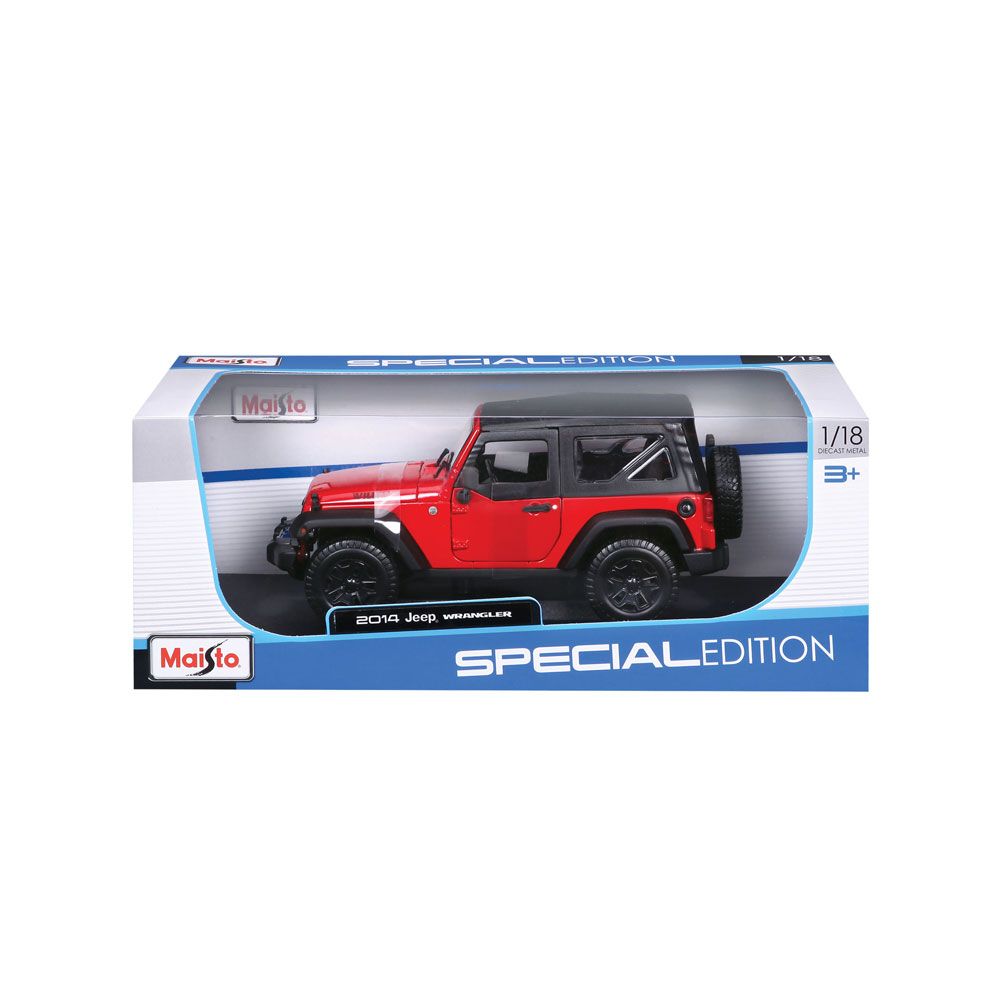 MAISTO SP EDITION Car 2014 Jeep Wrangler 1:18 red