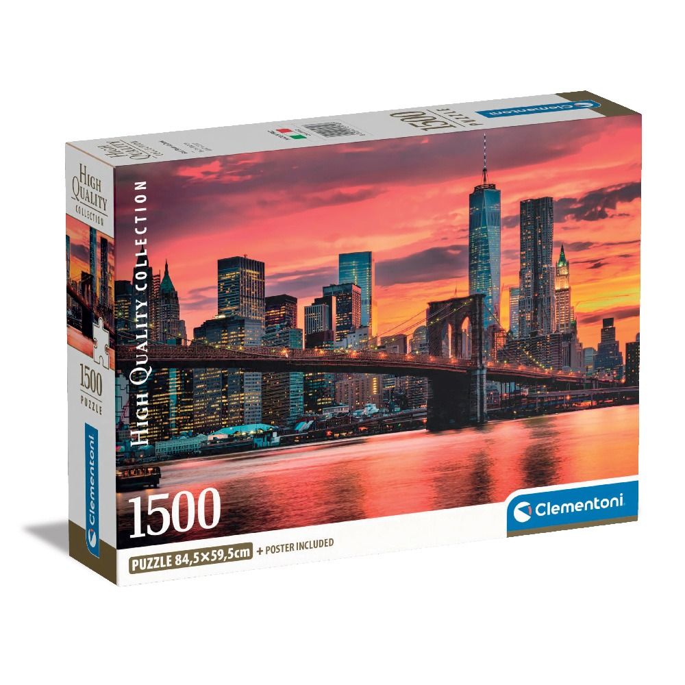 CLEMENTONI 1500ч. Пъзел EAST RIVER AT DUSK