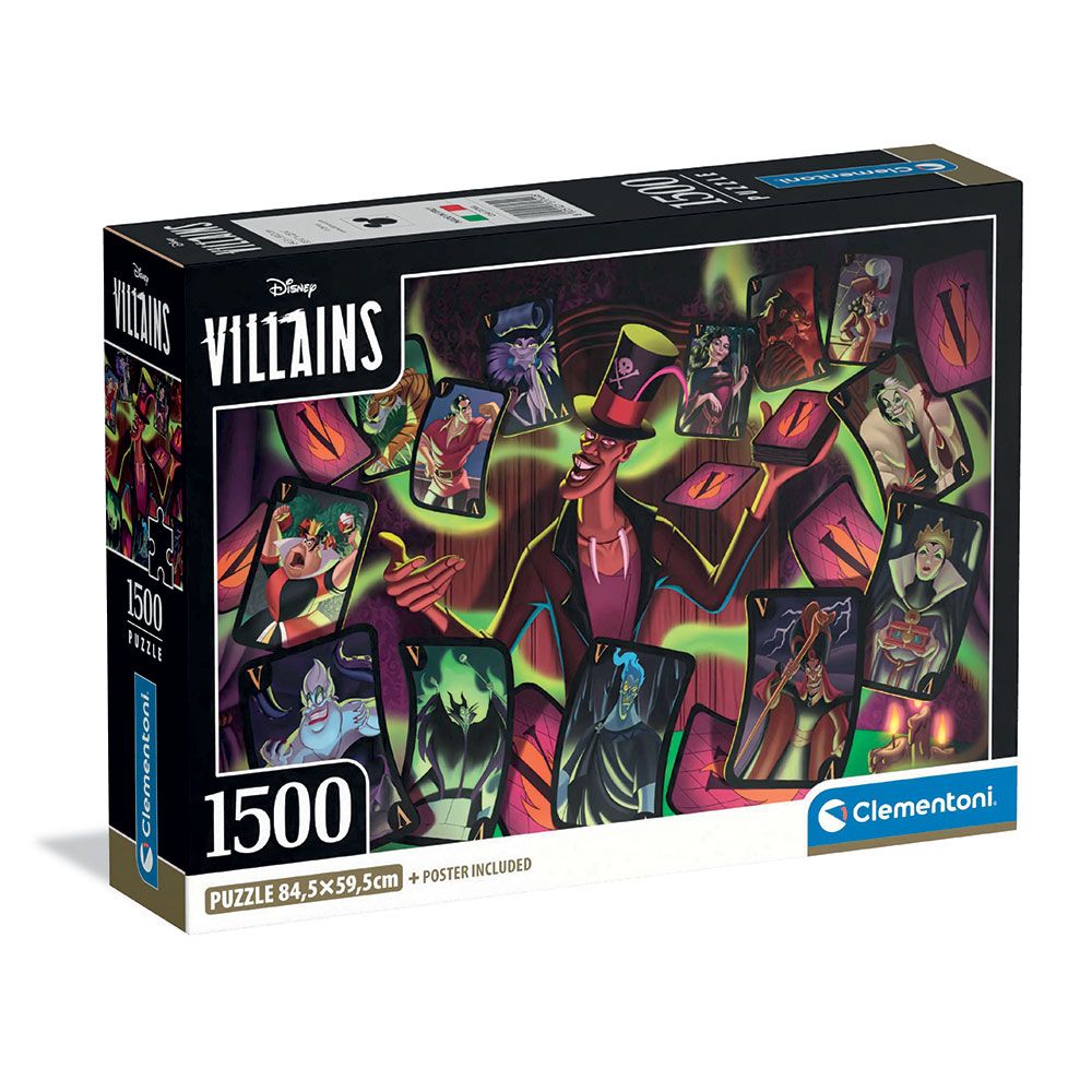 CLEMENTONI 1500ч. Пъзел Disney Villains