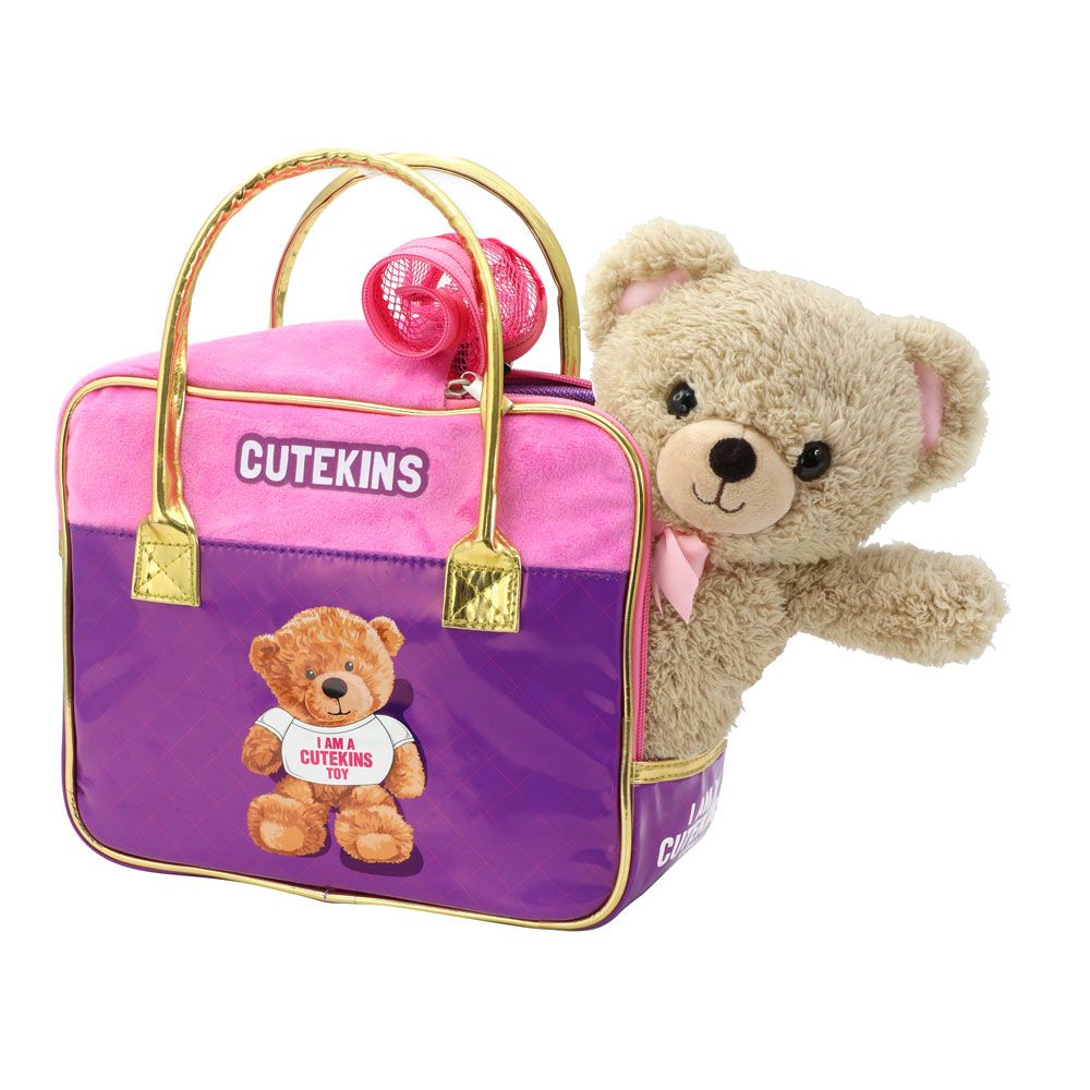 CuteKins Bear in a Mosha bag