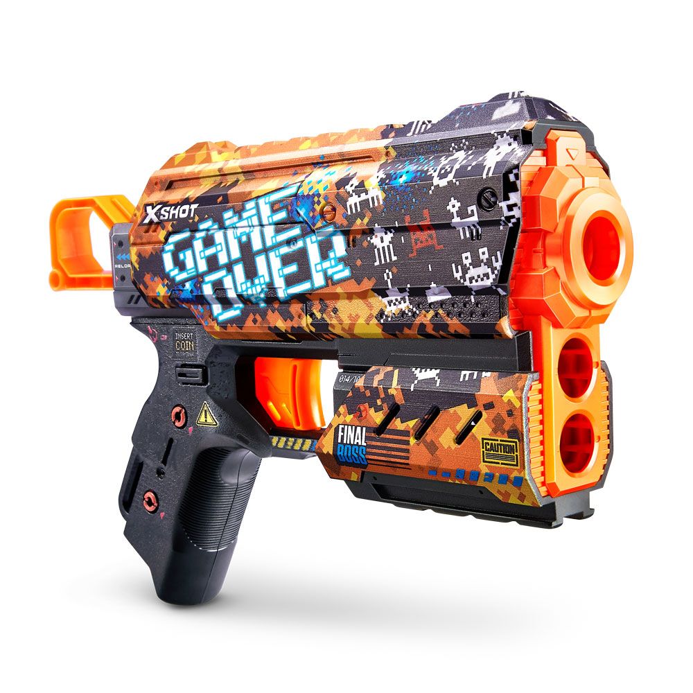 X Shot SKINS Бластер с 8 меки стрели Flux