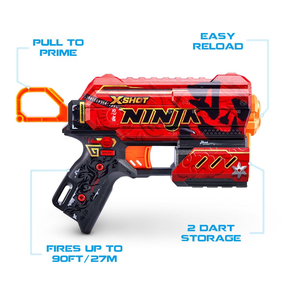 X Shot SKINS Two blasters with 16 soft Flux arrows
