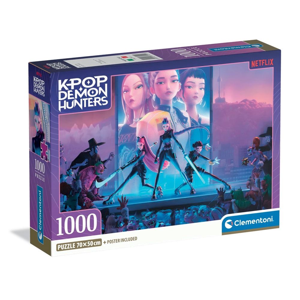 CLEMENTONI 1000ч. Пъзел KPOP Demon Hunters Poster Included