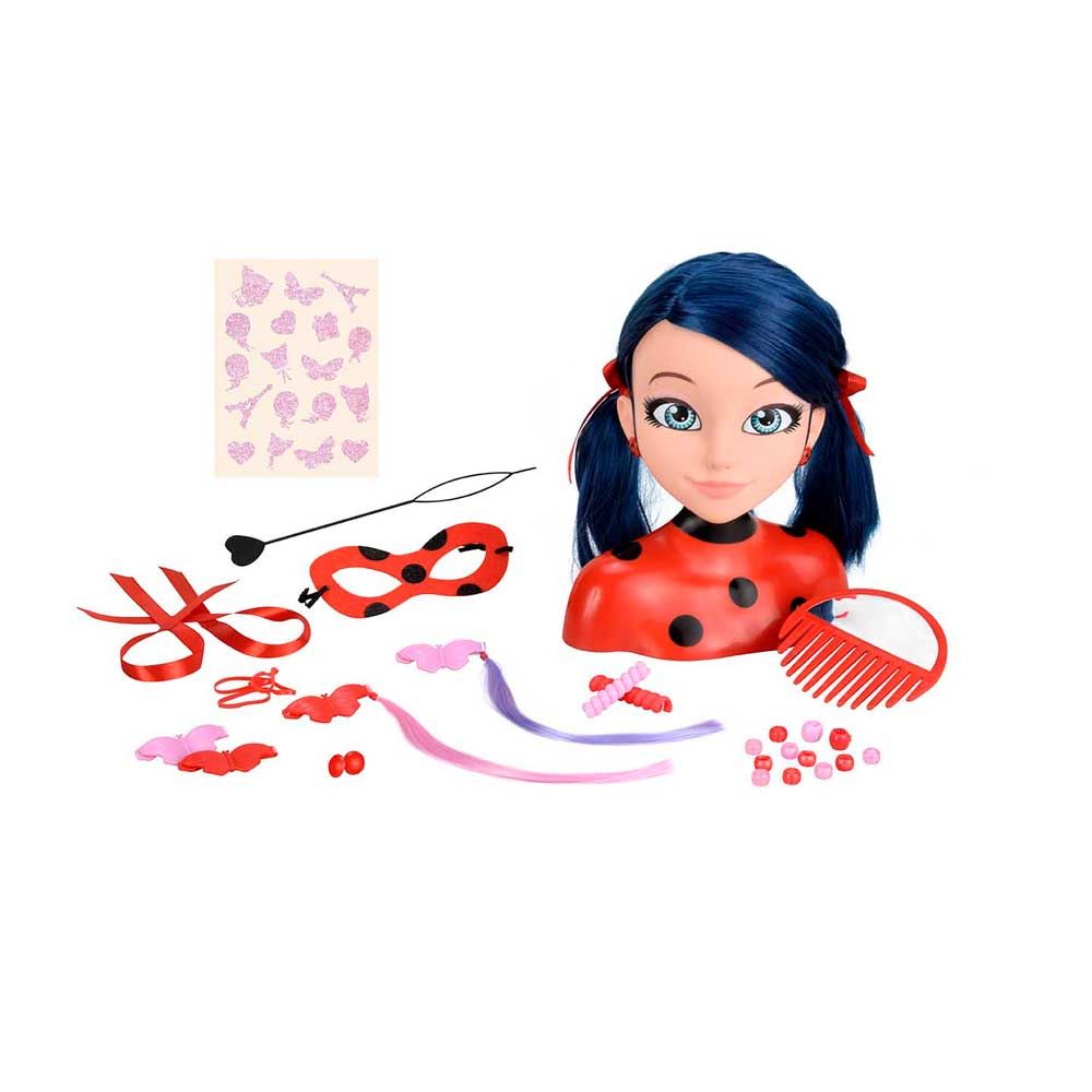 MIRACULOUS Ladybug and Cat Ladybug Styling Head 50247