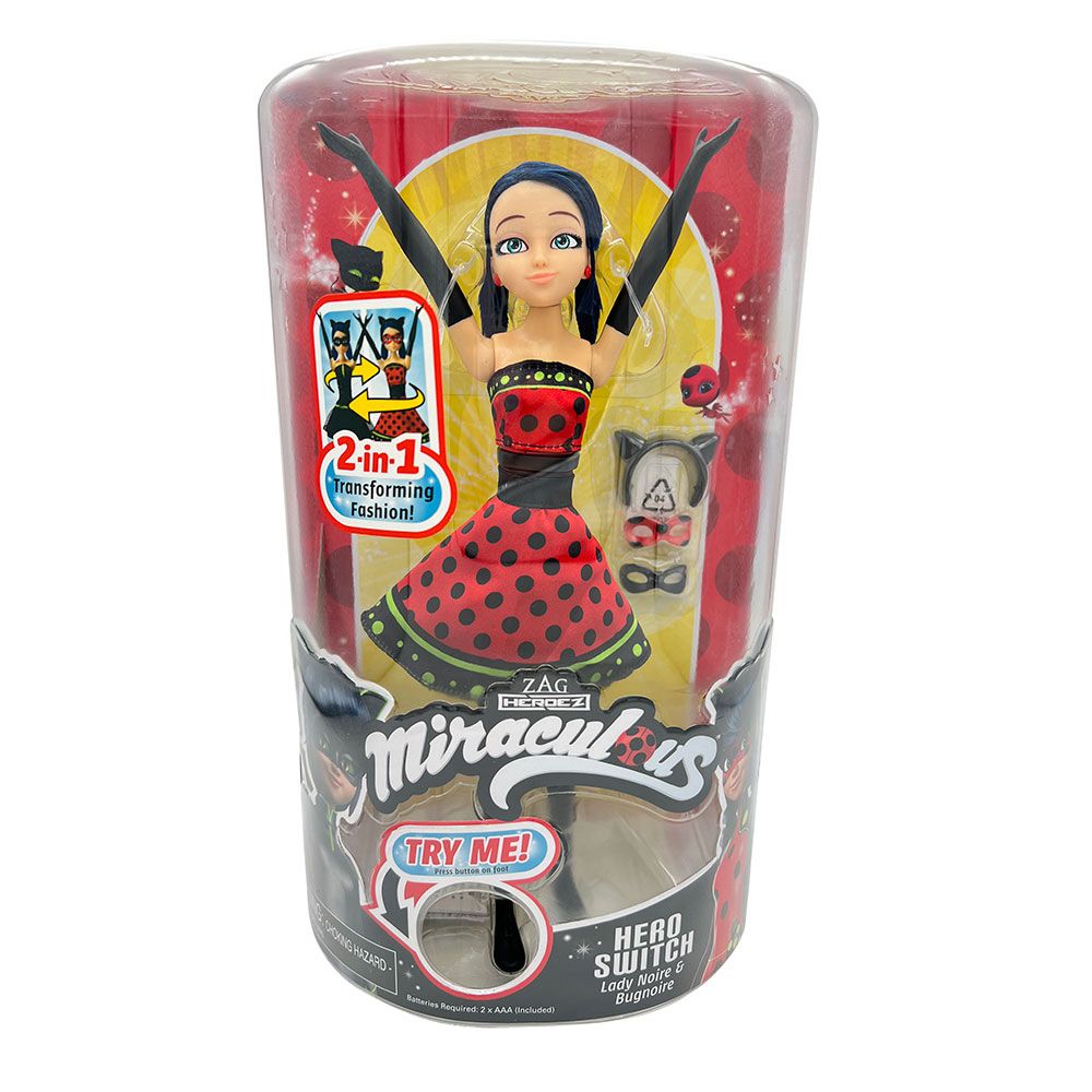 MIRACULOUS Калинката и Котарака кукла Калинка с геройско преобразяване