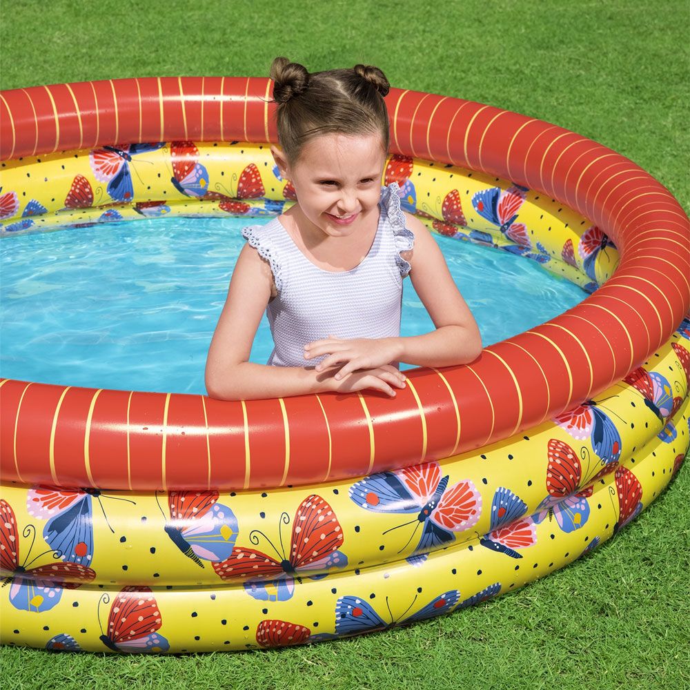 BESTWAY Inflatable pool Beautiful butterflies 168x38cm.