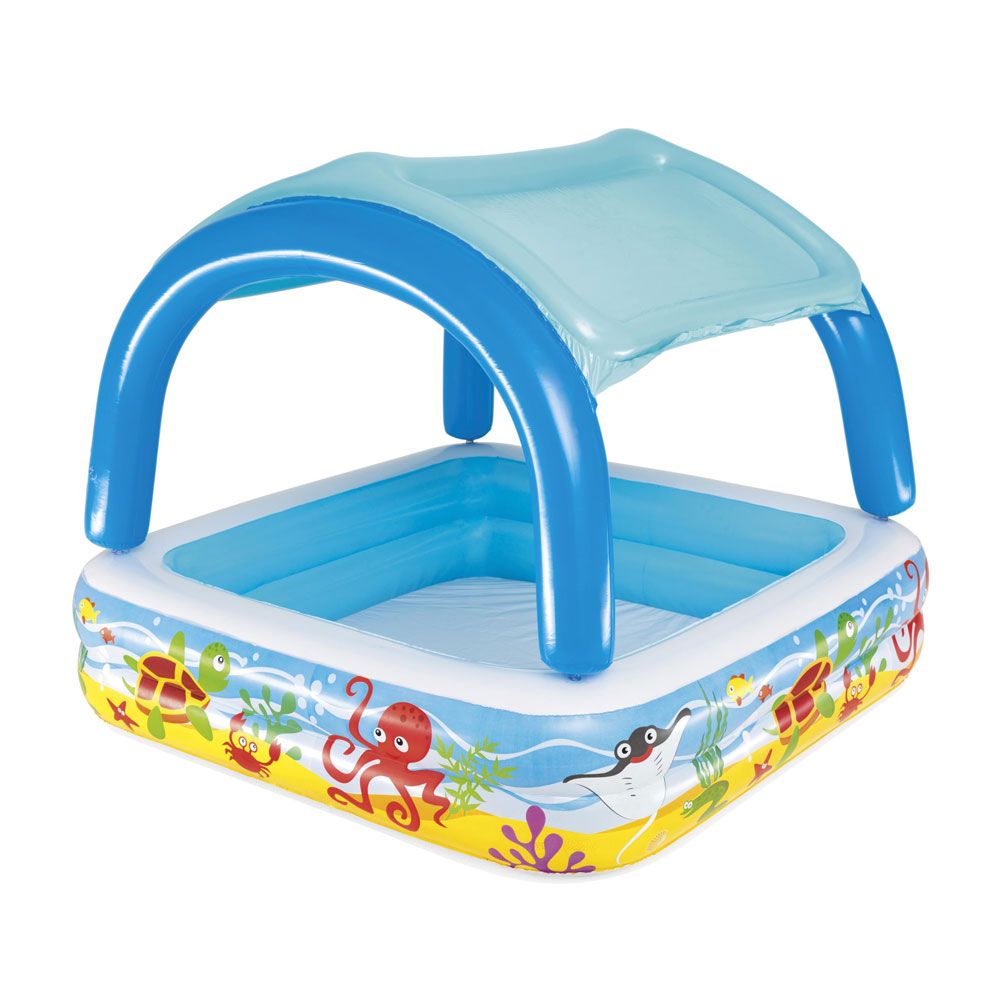BESTWAY Inflatable pool with canopy 140x140x114 cm.