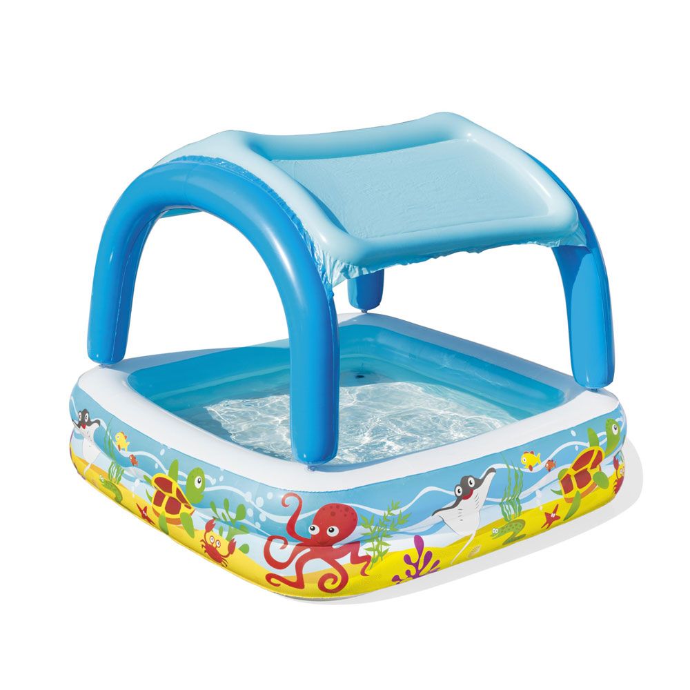 BESTWAY Inflatable pool with canopy 140x140x114 cm.