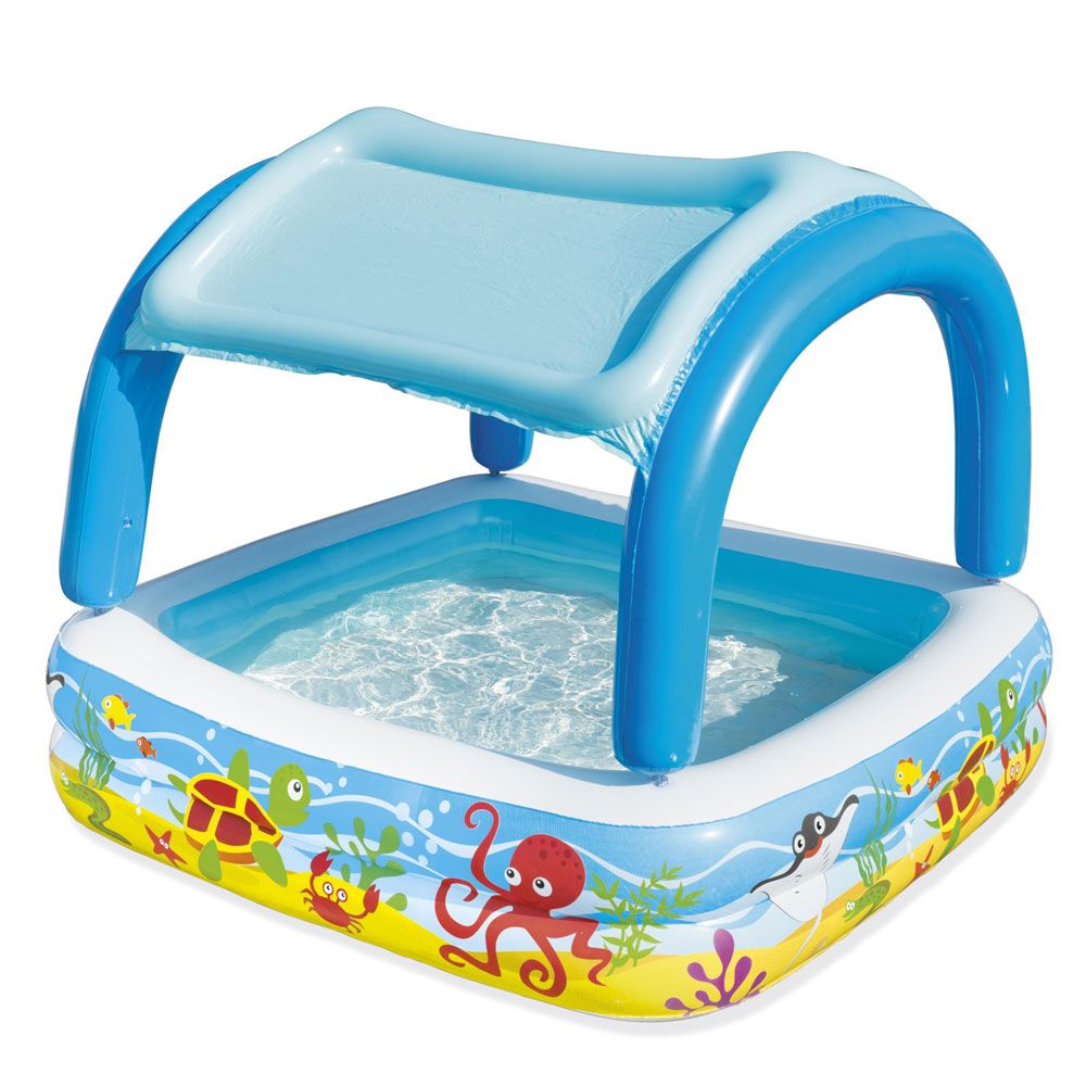 BESTWAY Inflatable pool with canopy 140x140x114 cm.