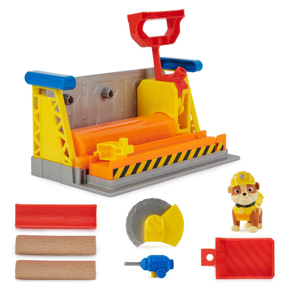 Paw Patrol Rubble and Crew Rubble's Kinetic Sand Workshop