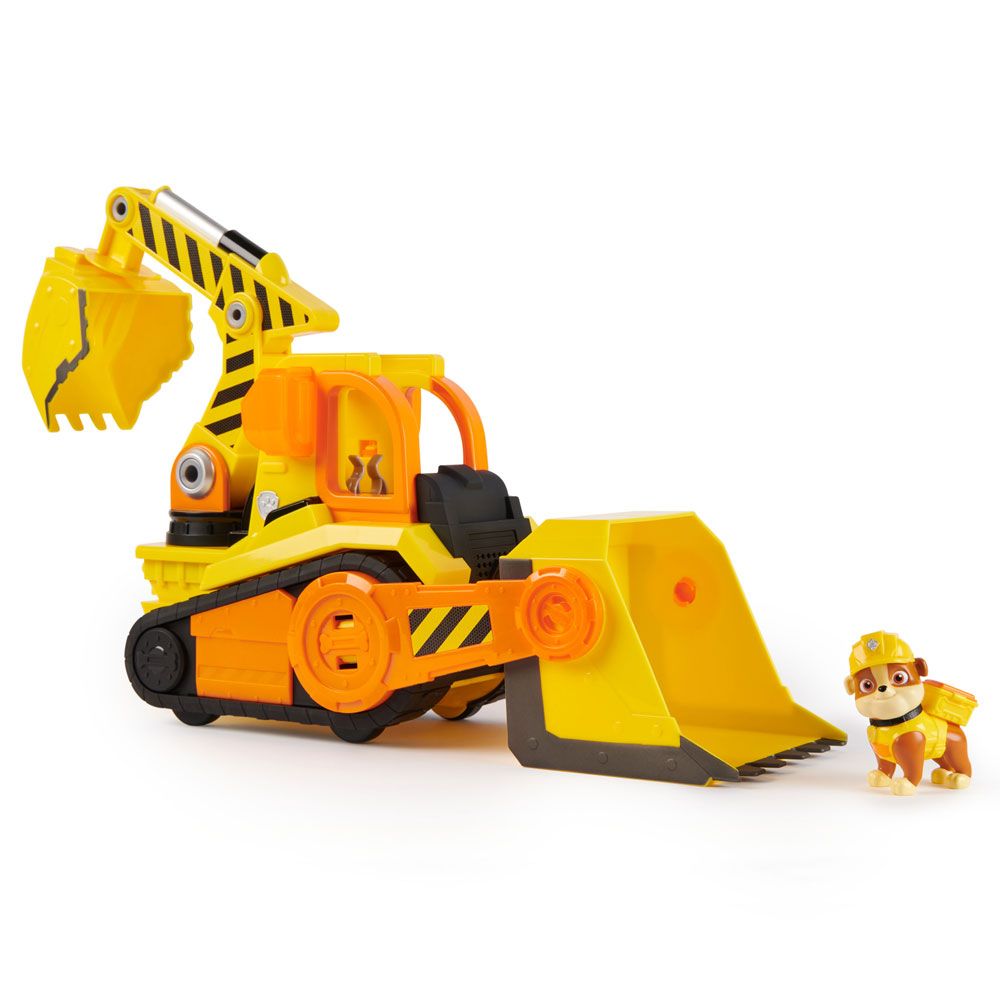 Paw Patrol Rubble and Crew Construction Truck with Sound and Light Effects and Rubble Puppy