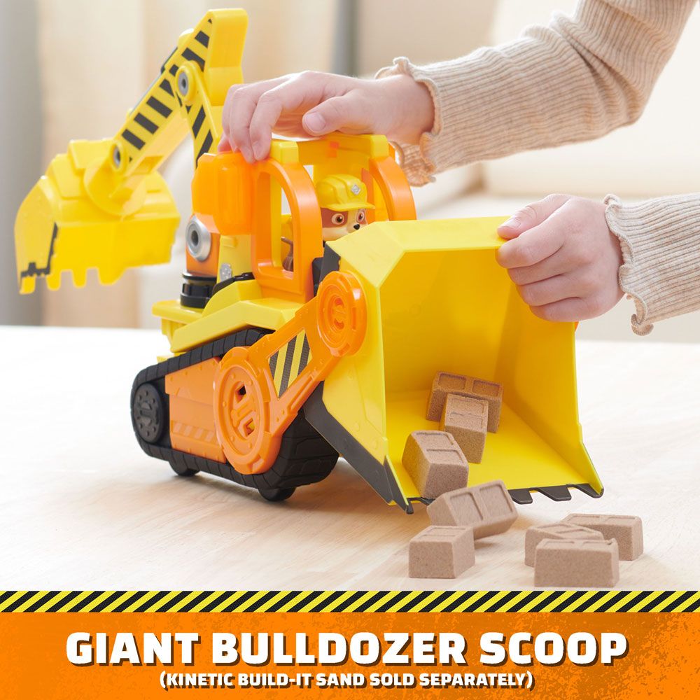 Paw Patrol Rubble and Crew Construction Truck with Sound and Light Effects and Rubble Puppy