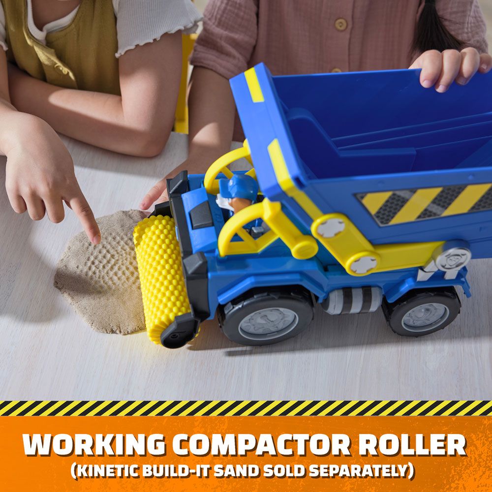 Paw Patrol Rubble and Crew Construction Truck with Sound and Light Effects and Wheeler Puppy