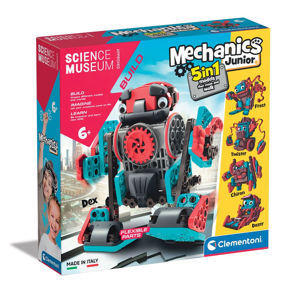 CLEMENTONI Science Museum Mechanics Junior Constructor 5 in 1