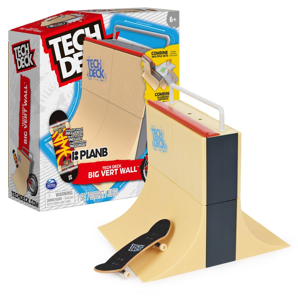 TECH DECK Рампа X-Connect Вертикална стена с мини скейтборд