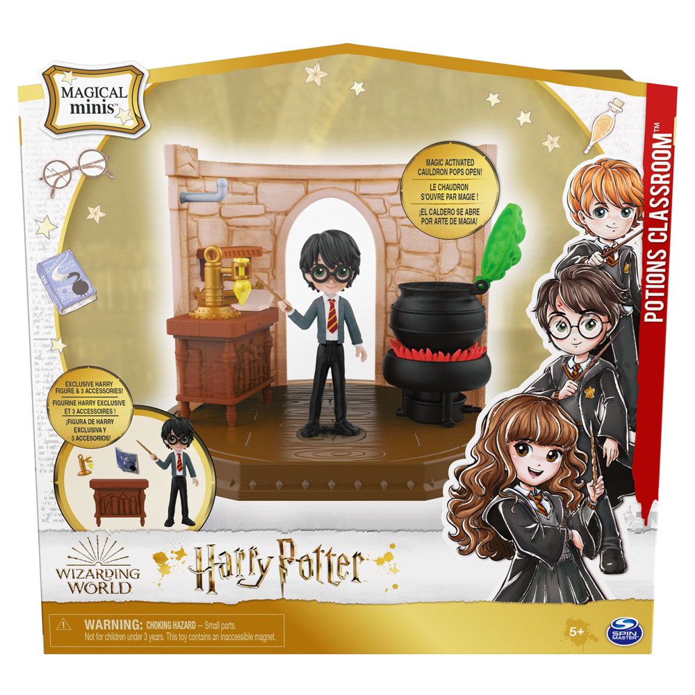 HARRY POTTER Potions cabinet with Harry figurine