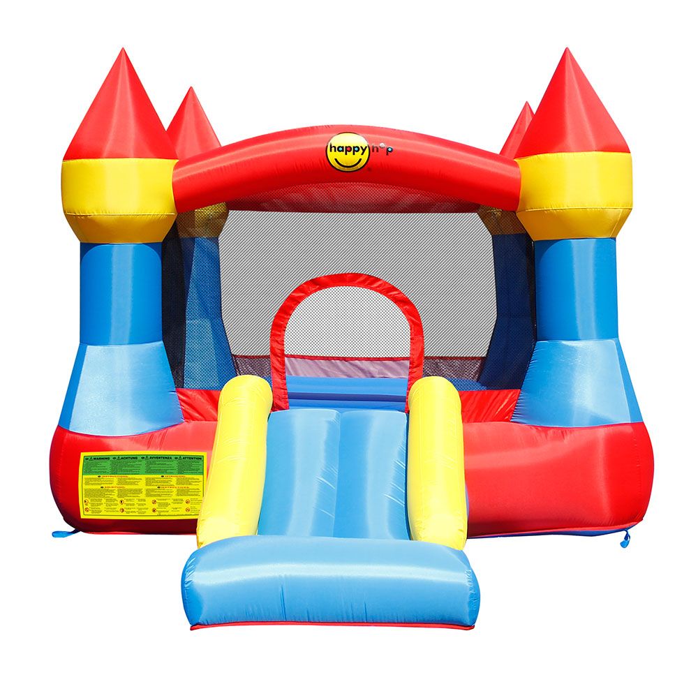 HAPPY HOP Trampoline castle with slide and pump 365x265x215