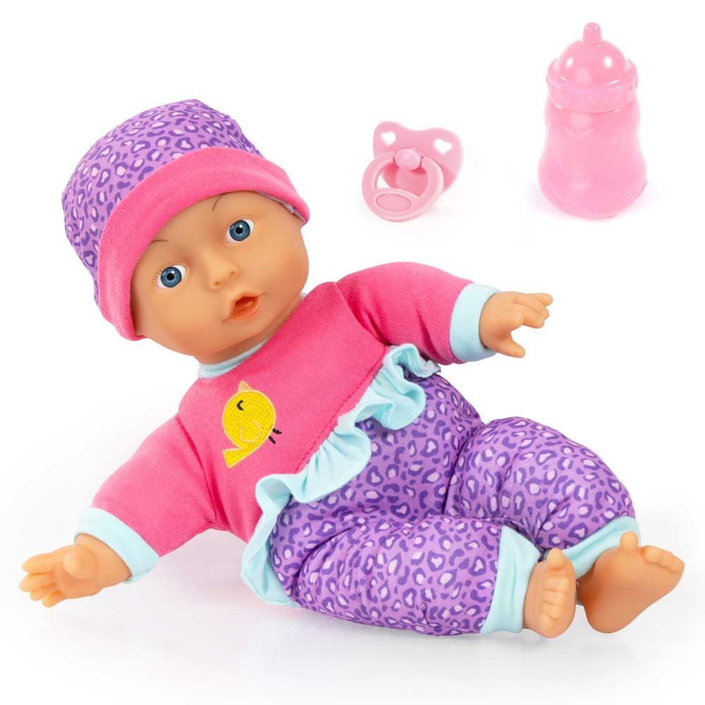 Bayer Soft body doll 30 cm. My First Baby with Leopard Hat