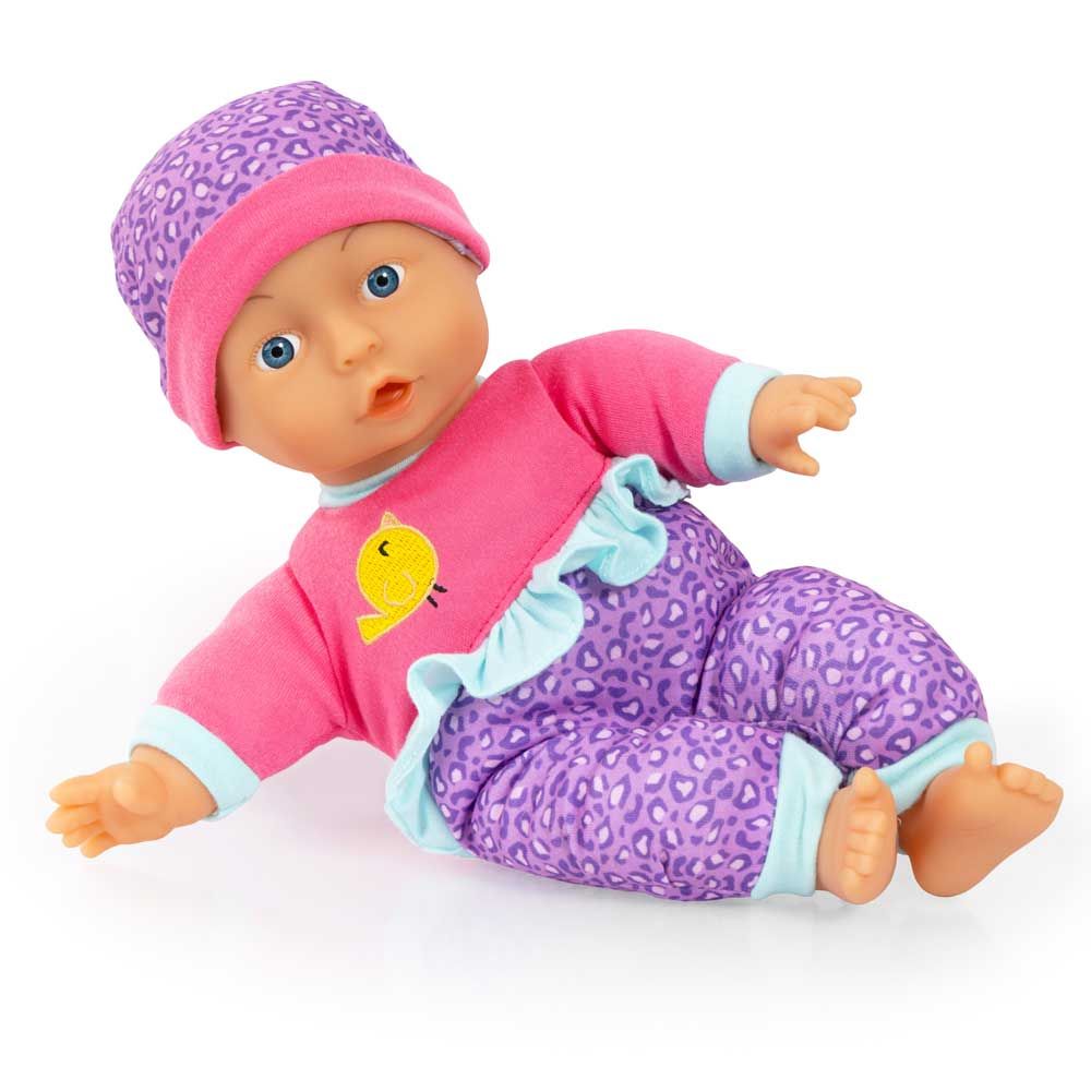 Bayer Soft body doll 30 cm. My First Baby with Leopard Hat