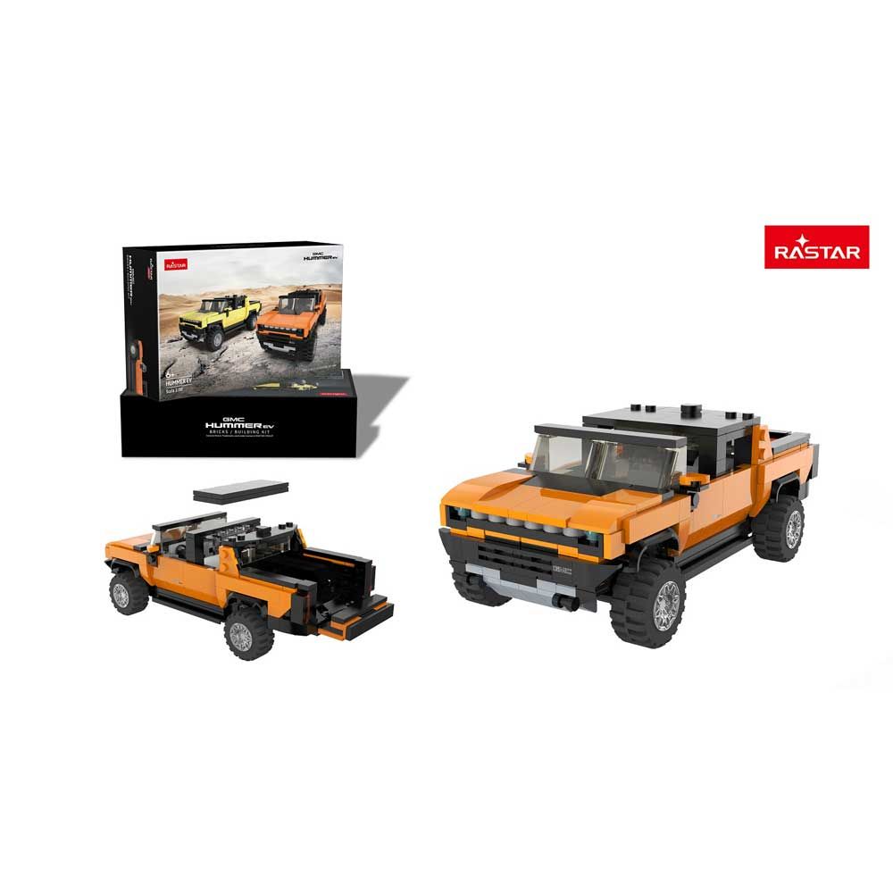 RASTAR Jeep Hummer EV Bricks to Build 1:30 Orange