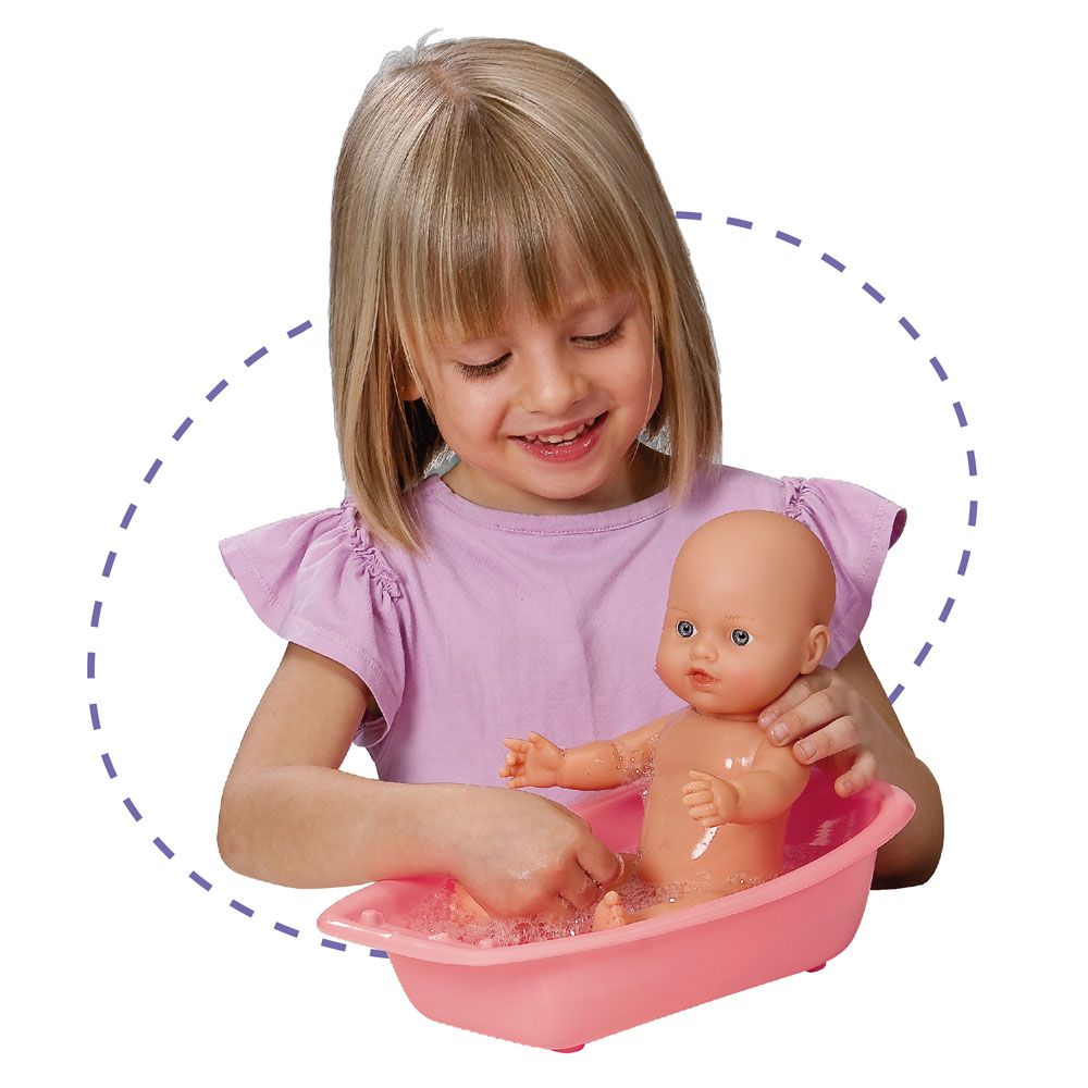 LT Кукла пишкаща Le Petit Bebe 30 см. с легло, стол за хранене и корито