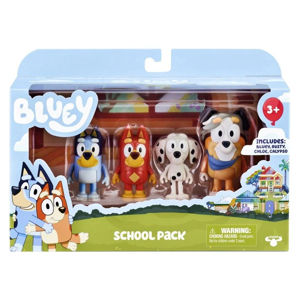 BLUEY Back to school 4 figures