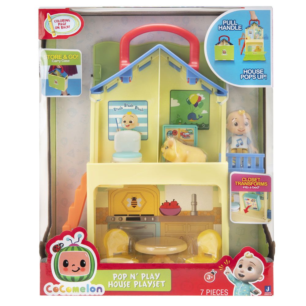 COCOMELON Transformable house with figures POP N' PLAY
