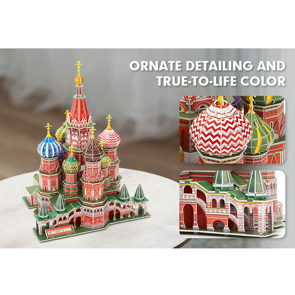 CubicFun Puzzle 3D National Geographic St. Basil's Cathedral (Russia) 224h.