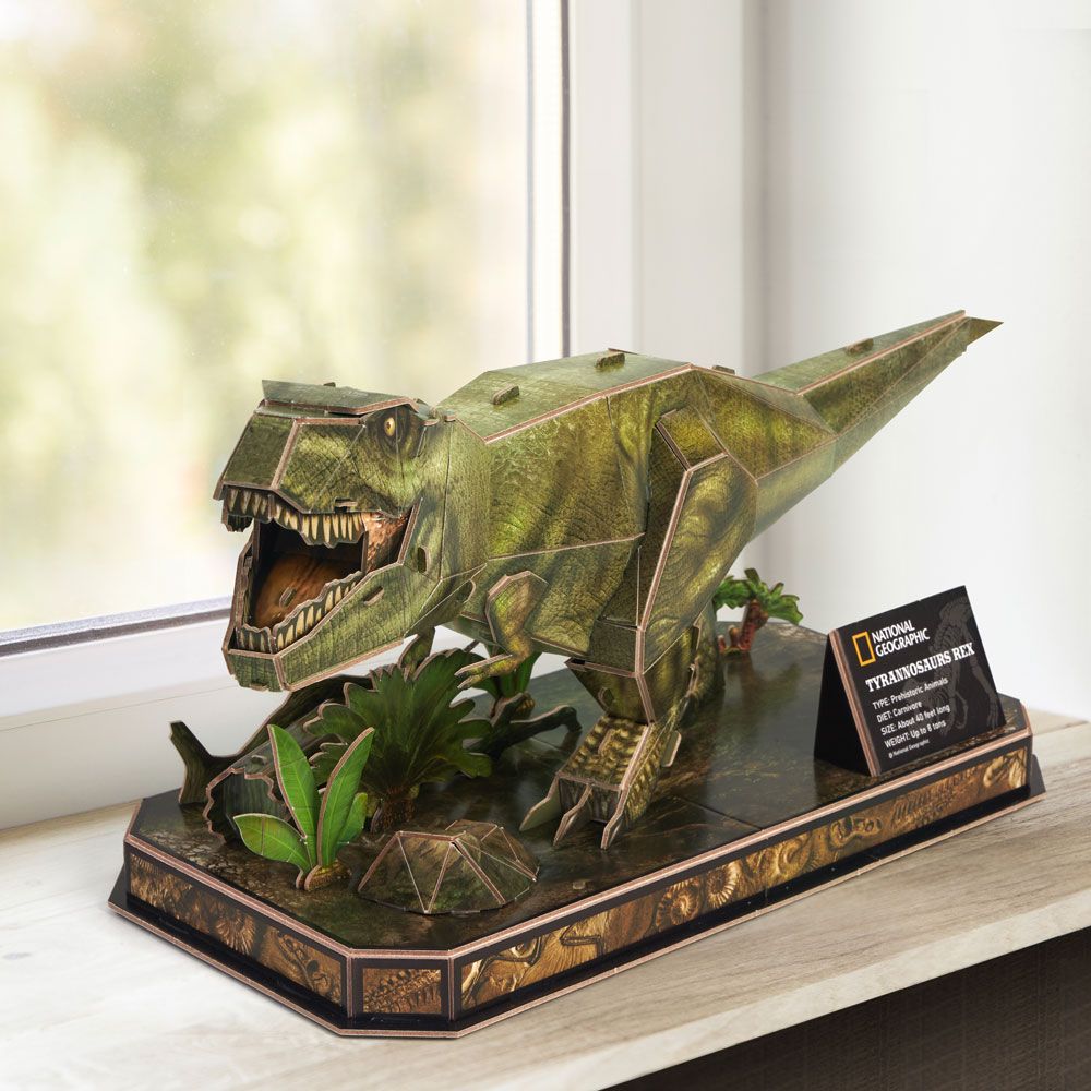 CubicFun Пъзел 3D National Geographic Tyrannosaurus Rex 52ч.