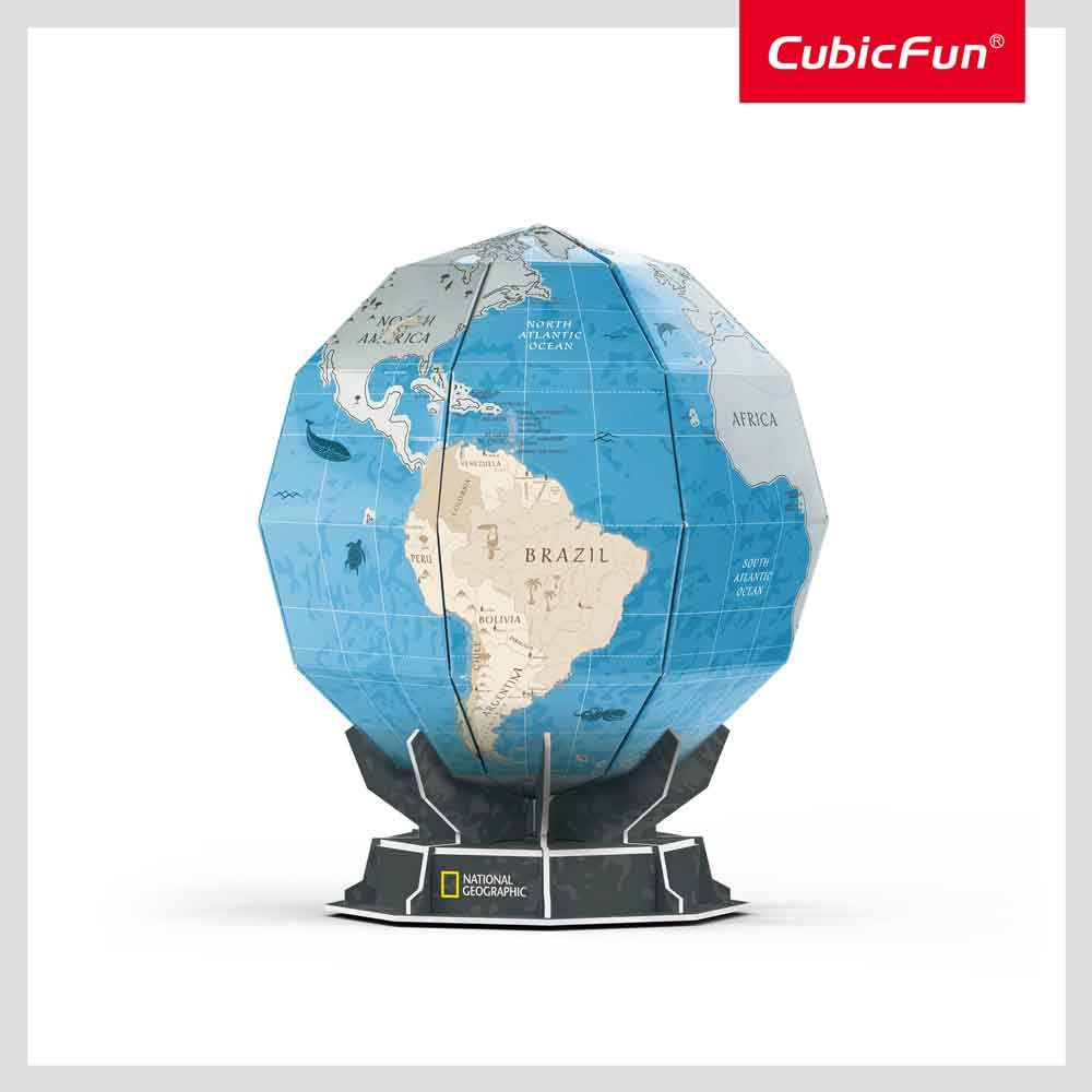 CubicFun Puzzle 3D National Geographic Globe with erasure 32h.