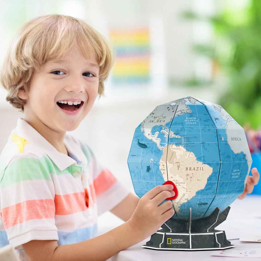 CubicFun Puzzle 3D National Geographic Globe with erasure 32h.
