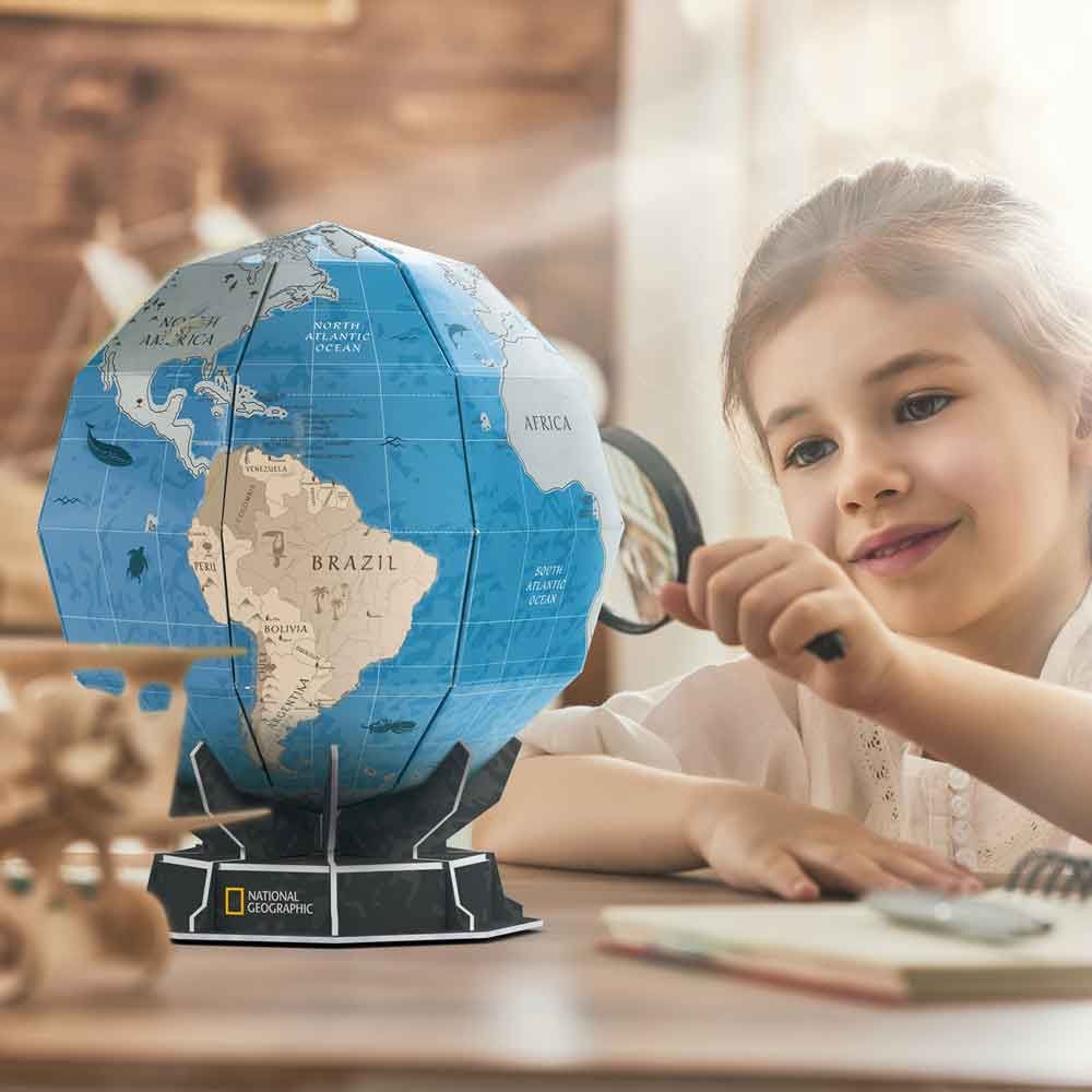 CubicFun Puzzle 3D National Geographic Globe with erasure 32h.