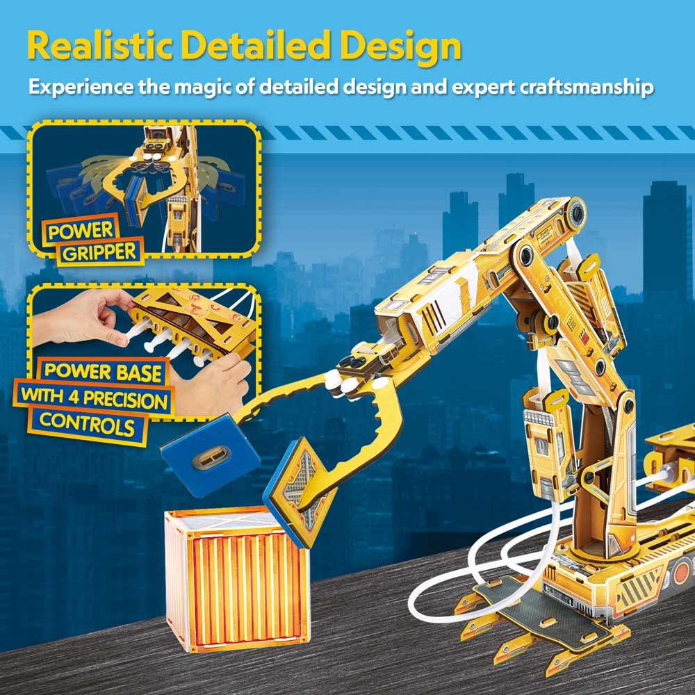 CubicFun 3D Puzzle National Geographic STEM Robot with hydraulic arm