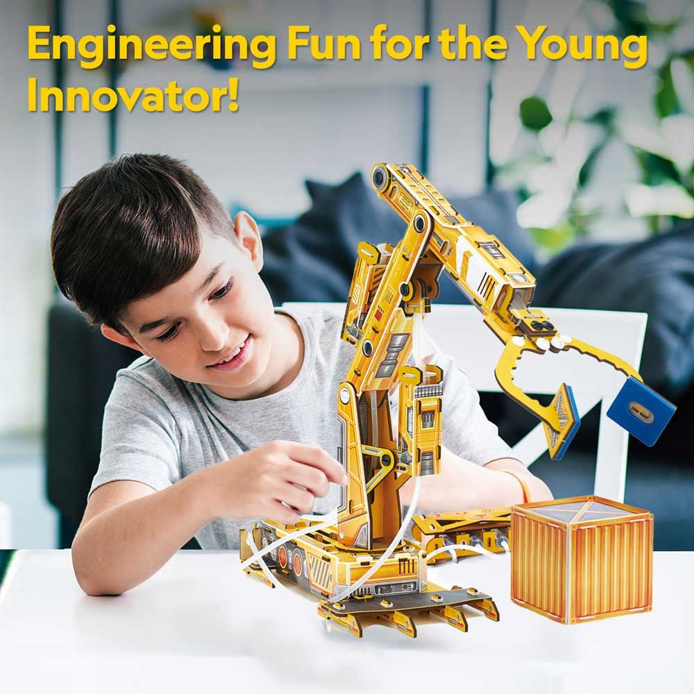 CubicFun 3D Puzzle National Geographic STEM Robot with hydraulic arm