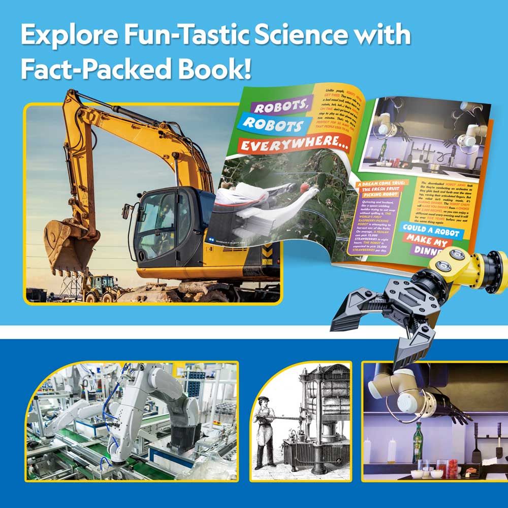CubicFun 3D Puzzle National Geographic STEM Robot with hydraulic arm