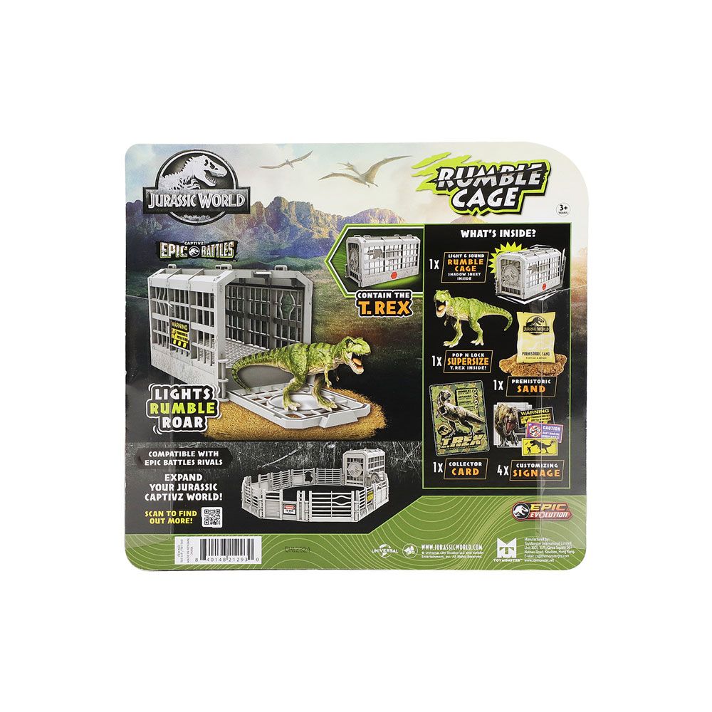 JURASSIC WORLD Dinosaur T Rex in a Cage