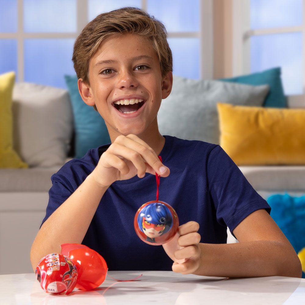 MIRACULOUS Ladybug and Cat Surprise Plush Toy Ball Miraball M14025/14007
