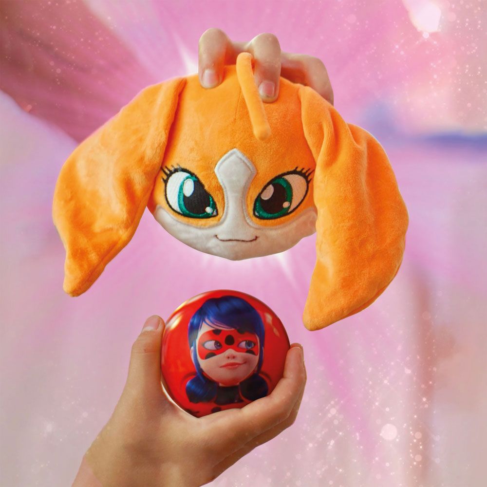 MIRACULOUS Ladybug and Cat Surprise Plush Toy Ball Miraball M14025/14007