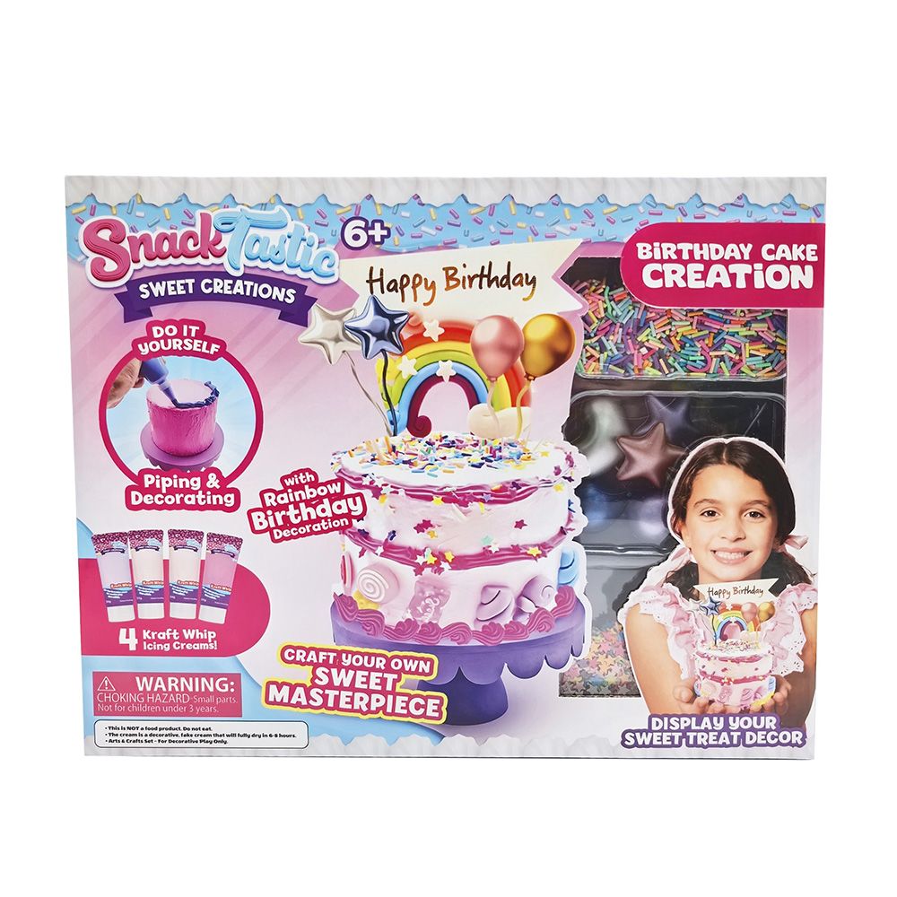 Snack Tastic Decorative Treats Birthday Cake