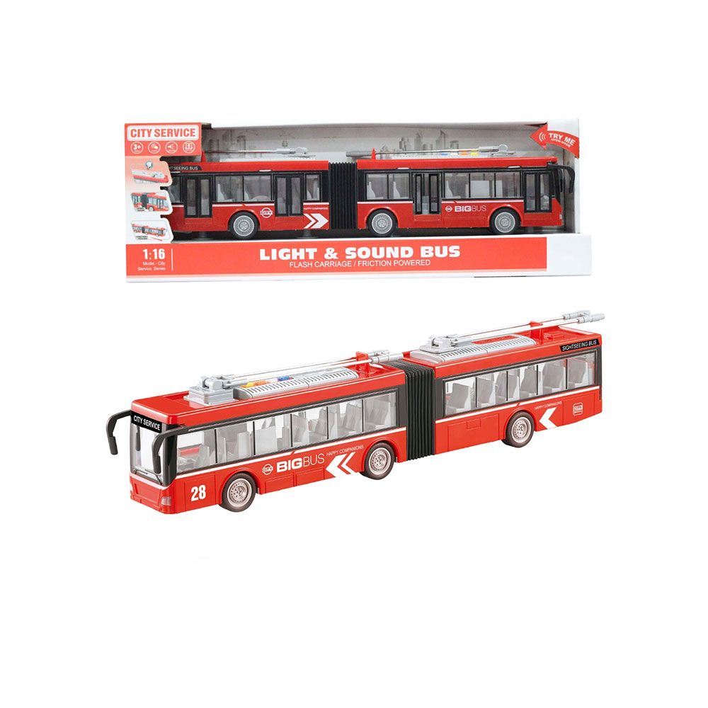 City Service City Trolleybus 1:16 red