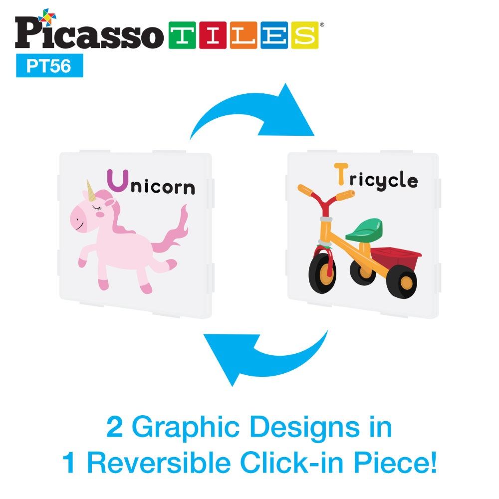 Picasso Magnetic Constructor Learn and Play 56 pieces