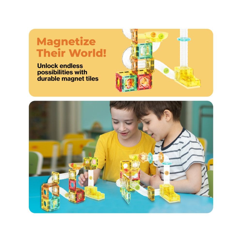 Picasso Magnetic Construction Set Ball Track Travel 100 pieces