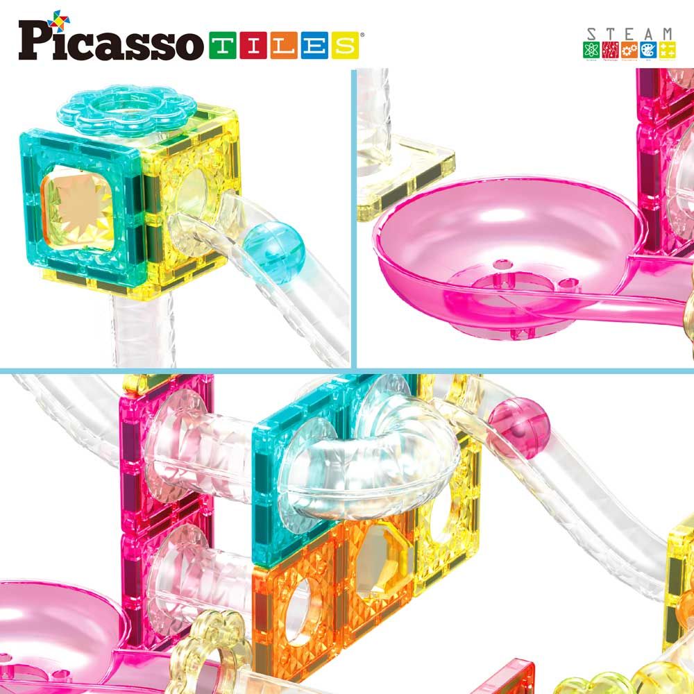 Picasso STEAM Magnetic constructor Ball Track Travel 45 pieces