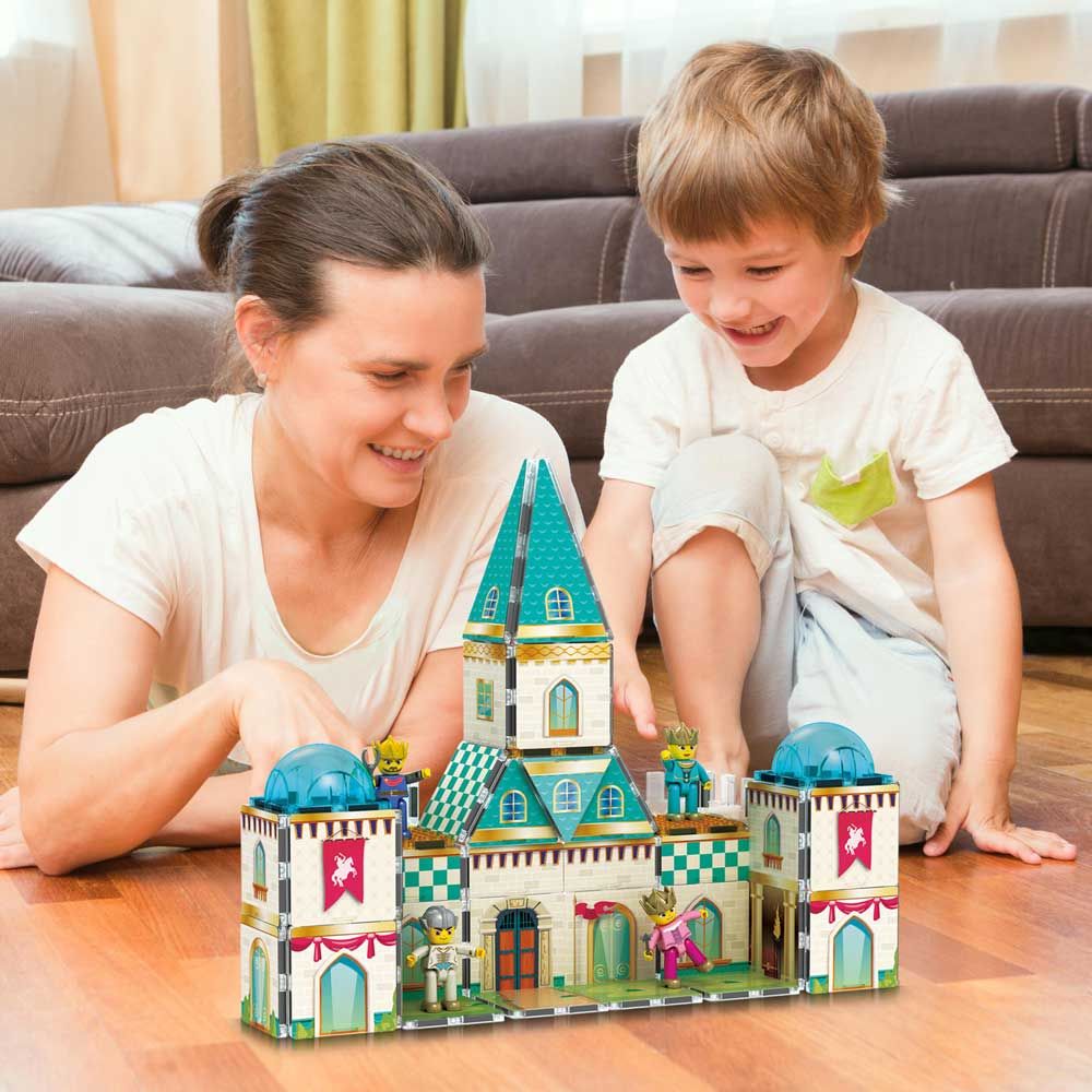 Picasso STEAM Magnetic constructor Medieval Castle - double-sided tiles 70 pieces