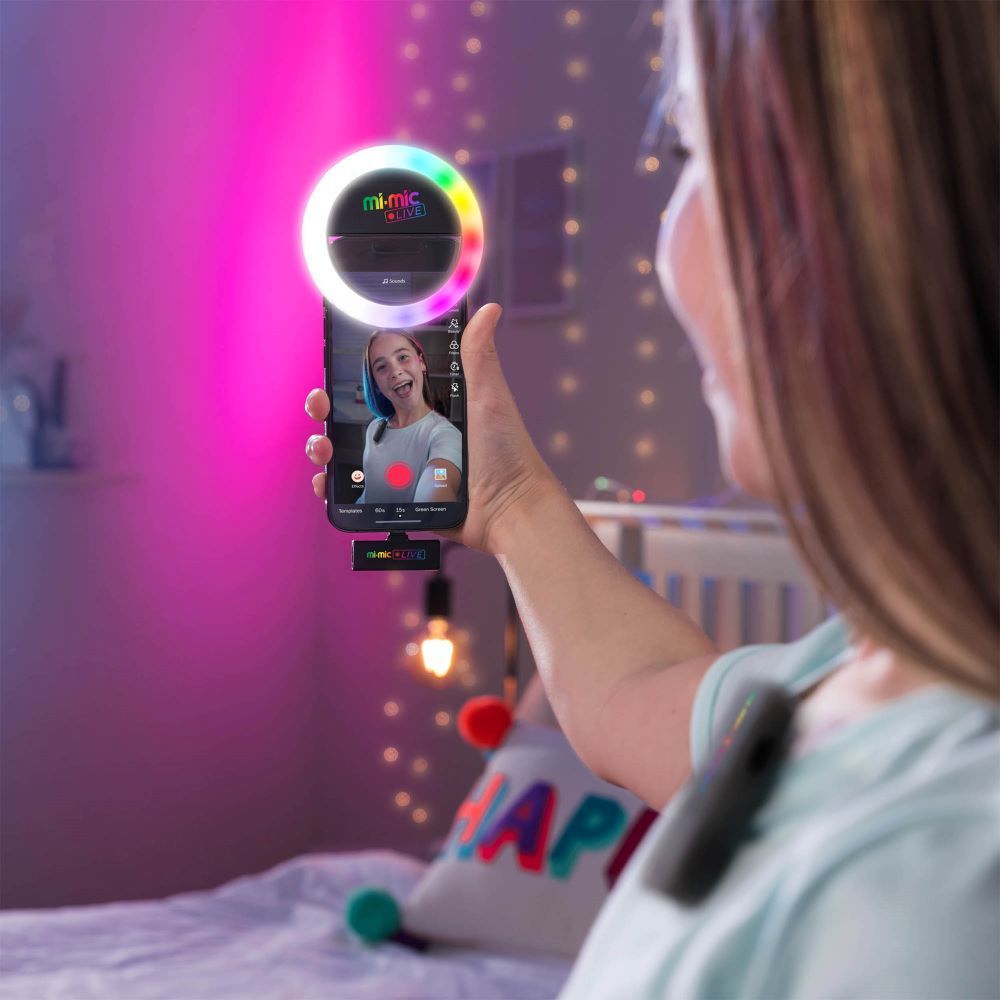 WB Wireless Portable Microphone with LED Light MI-MIC