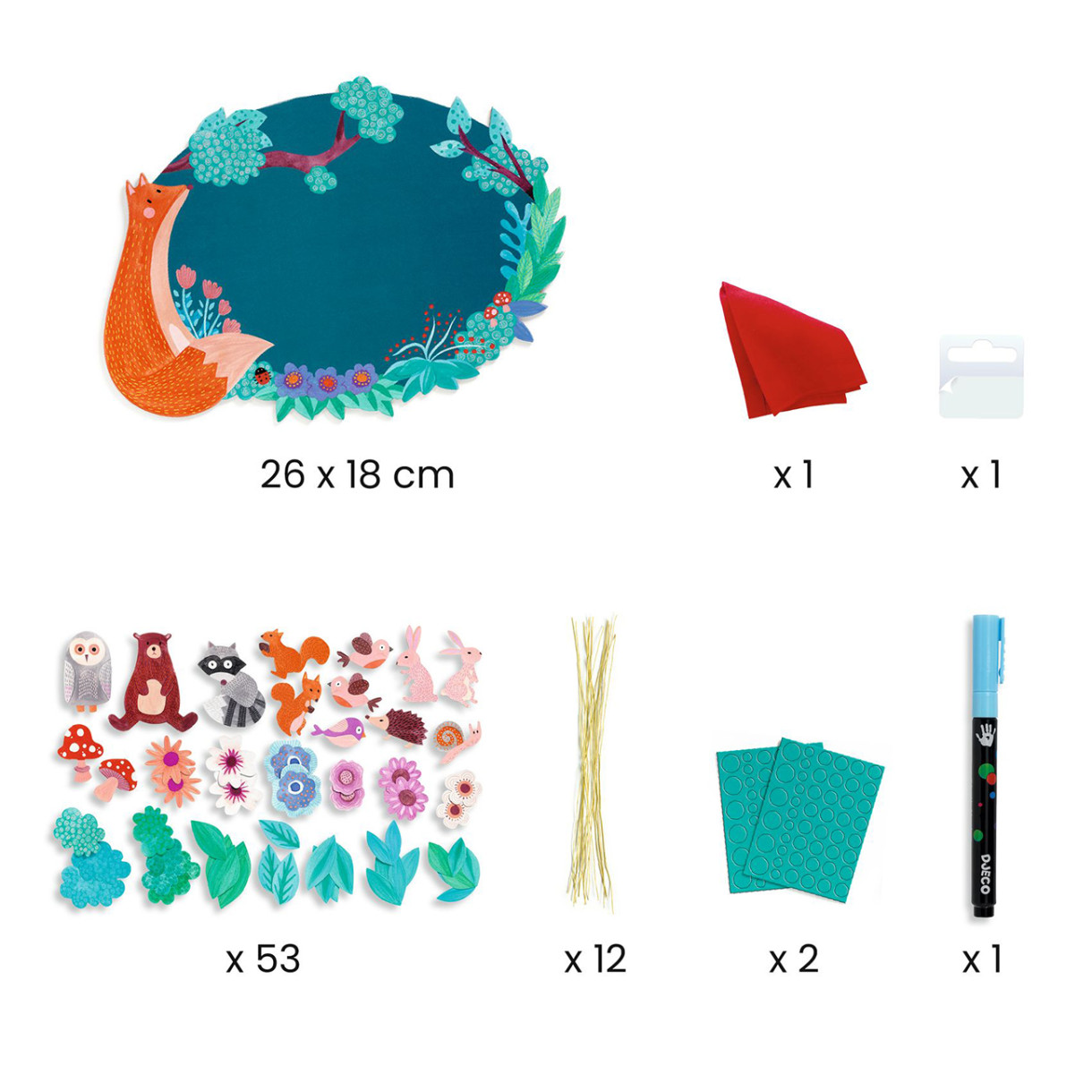 DIY Woodland Writing Board Kit