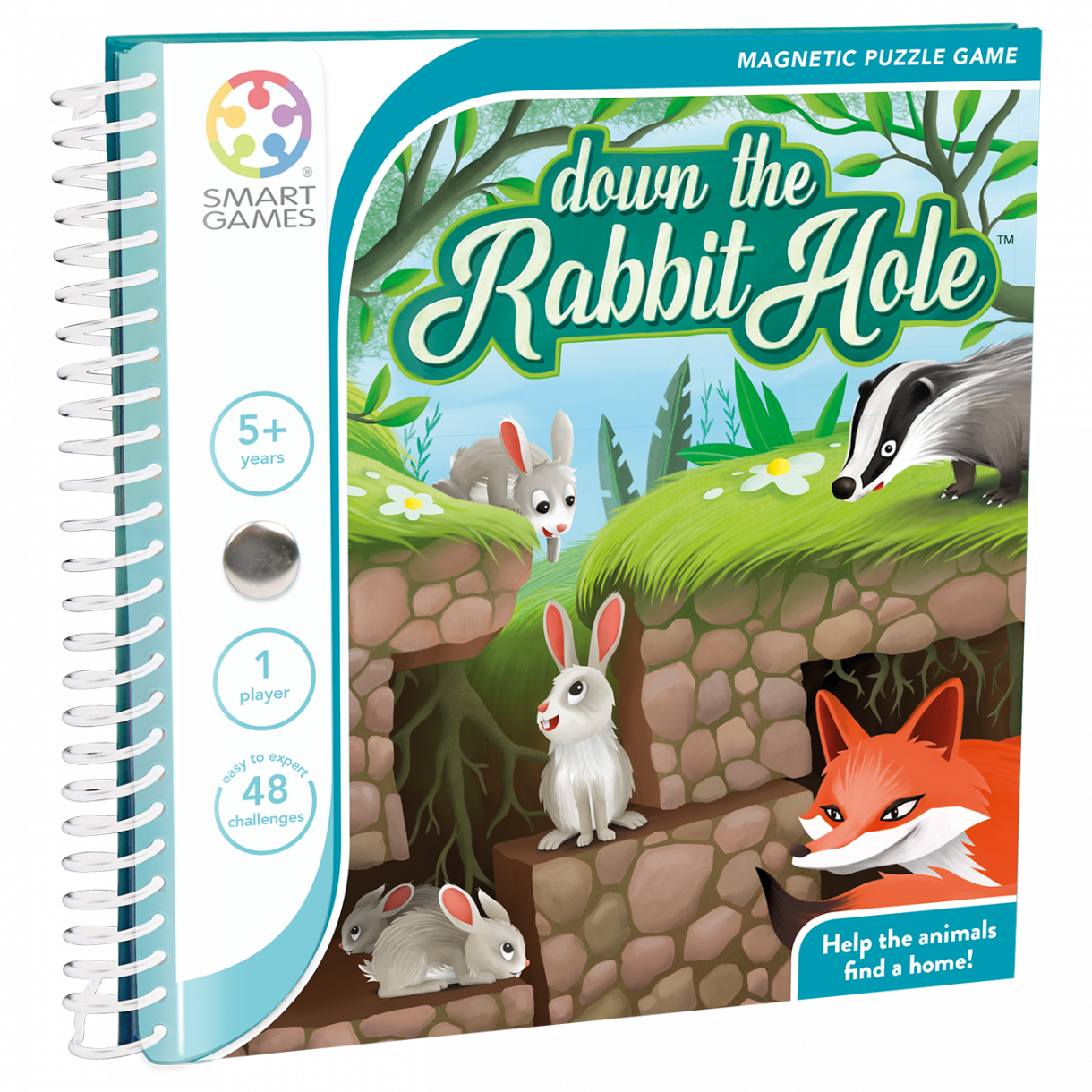 Логическа магнитна игра за път rabbit hole